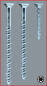 Preview: 10 Stück Betonschrauben, Ankerschraube 7,5x80mm Senkkopf