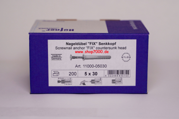 Nageldübel 5,0 x 50mm 200Stück