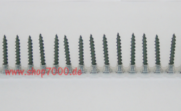 1000 Magazinschrauben, Gips-Gips Grobgewinde 5,5x38mm