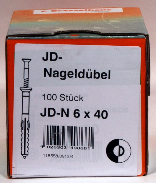 Nageldübel 8,0 x 100mm 50Stück