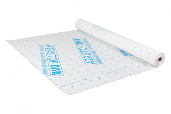 AIRSTOP DIVA+ fadenverstärkt 1,5m x 50m sd-Wert variabel 0,5m - 30m