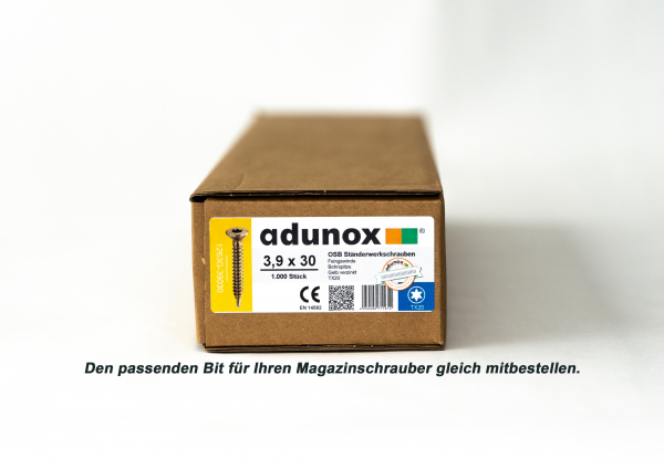 50 Magazinschrauben, OSB Ständerwerkschrauben  3,9 x 30mm TX20