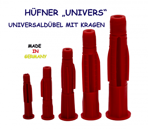 50 Universaldübel UNIVERS 10mm mit Kragen
