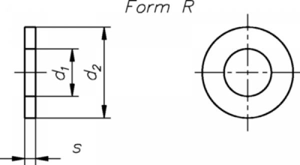 100 U-Scheiben-Scheibe-Form-R 13,5mm DIN-440-DIN-EN-ISO-7094-Stahl-galvanisch-verzinkt
